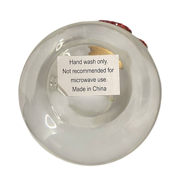 NWOT Rachel Zoe Red/Green Strawberry Wine Glass, 18oz/540ml - Picture 2 of 2